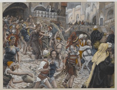 Jézus vezette Kajafástól Pilátushoz, illusztráció a mi Urunk Jézus Krisztus élete, 1886-94 (wc grafit felett papíron) című könyvéből alkotó: James Jacques Joseph Tissot