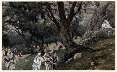 Jézus kiment egy sivatagi helyre, illusztráció: Krisztus élete, 1884–1896 (wc és gouache kartonon) alkotó: James Jacques Joseph Tissot