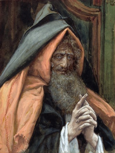 Arimatheai József, illusztráció a Krisztus életéhez, 1886-94 körül (wc és gouache kartonon) alkotó: James Jacques Joseph Tissot
