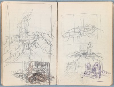Oldalak a Vázlatok Urunk Jézus Krisztus életéhez című albumból, az 1880-as évek végén (grafit és mosás papíron) alkotó: James Jacques Joseph Tissot