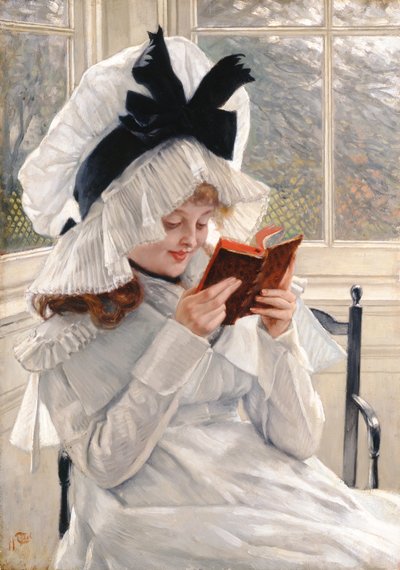 Könyvet olvas, 1872-73 alkotó: James Jacques Joseph Tissot