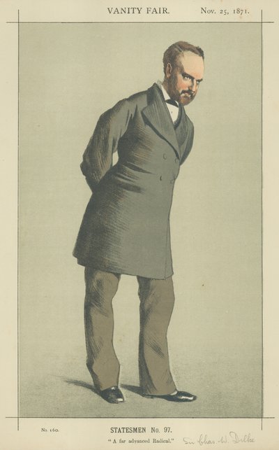 Sir Charles Wentworth Dilke (színes litó) alkotó: James Jacques Joseph Tissot