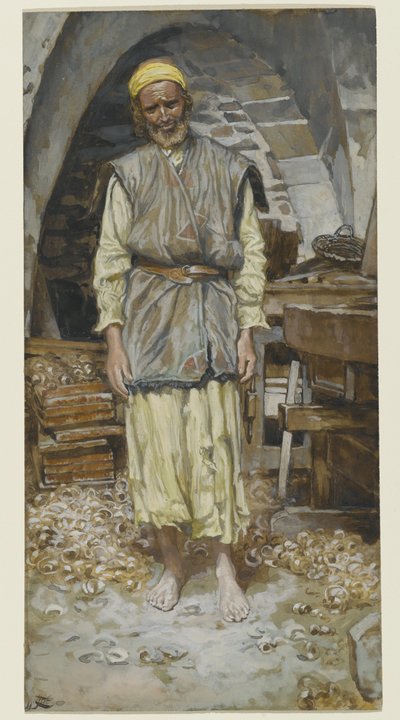 Szent József, illusztráció a Krisztus életéhez, 1886-94 körül (wc papíron) alkotó: James Jacques Joseph Tissot