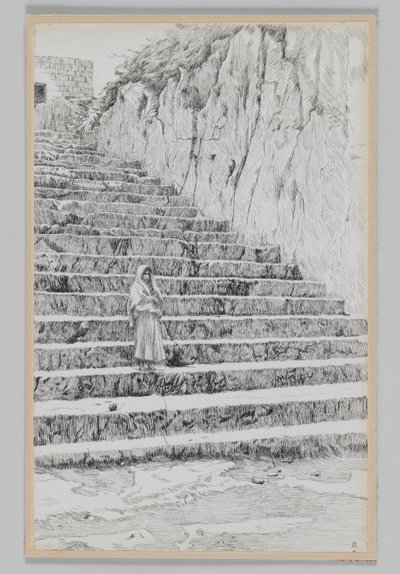 Lépések a próféták sírjához, illusztráció a mi Urunk Jézus Krisztus életéből alkotó: James Jacques Joseph Tissot