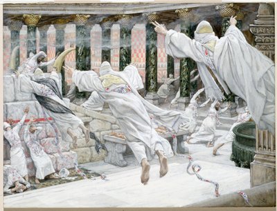 A halottak megjelennek a templomban, illusztráció a Krisztus életéhez, 1886-96 körül (guache, kartonon) alkotó: James Jacques Joseph Tissot