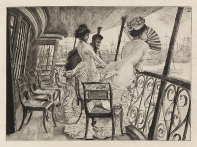 A galéria a H.M.S. Kalkutta Portsmouthban alkotó: James Jacques Joseph Tissot