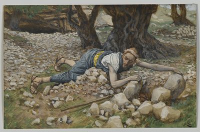 A rejtett kincs, illusztráció a mi Urunk Jézus Krisztus életéből (wc grafit fölött, papíron) alkotó: James Jacques Joseph Tissot