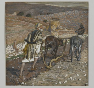 Az ember az ekenél, illusztráció az Urunk Jézus Krisztus életéből (wc grafit fölött, papíron) alkotó: James Jacques Joseph Tissot