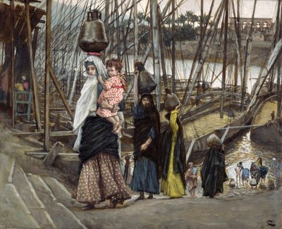The Sojourn, Egyiptom, illusztráció a Krisztus életéhez, 1886-94 körül (wc és gouache kartonon) alkotó: James Jacques Joseph Tissot