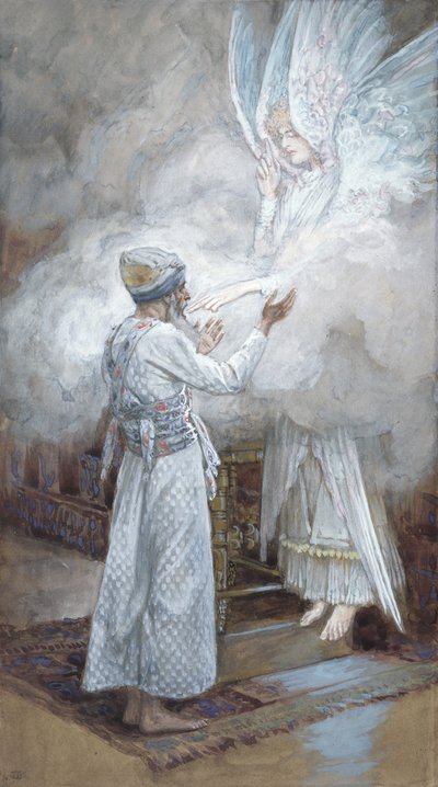 Zakariás látomása, illusztráció a Krisztus életéhez, 1886-94 körül (wc és gouache kartonon) alkotó: James Jacques Joseph Tissot