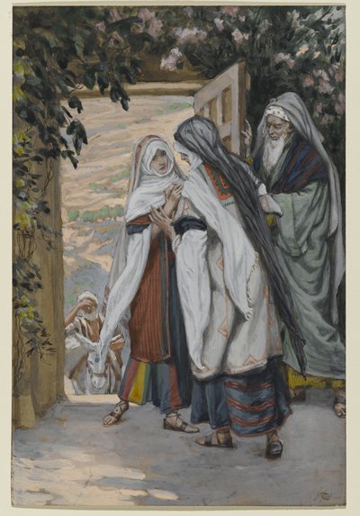 A látogatás, illusztráció a Krisztus életéhez, 1886-94 körül (wc papíron) alkotó: James Jacques Joseph Tissot
