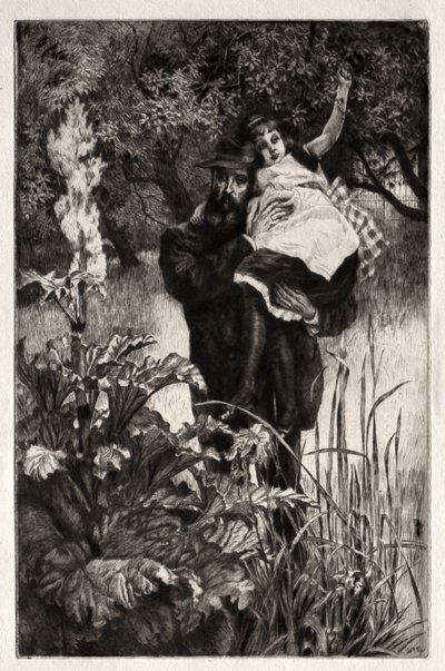Az özvegyasszony (metszet és száraztű) alkotó: James Jacques Joseph Tissot