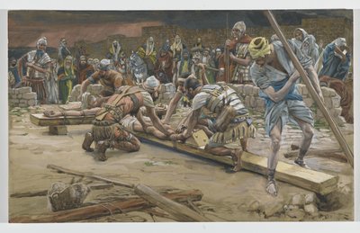 A lábszeg, illusztráció a mi Urunk Jézus Krisztus élete, 1886-94 (wc grafit felett papíron) című könyvéből alkotó: James Jacques Joseph Tissot