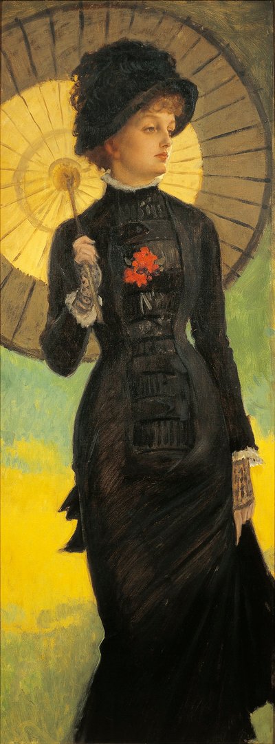 Nő napernyővel alkotó: James Jacques Joseph Tissot