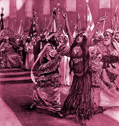 J James Tissot Athalia és Joash - Biblia alkotó: James Jacques Joseph after Tissot
