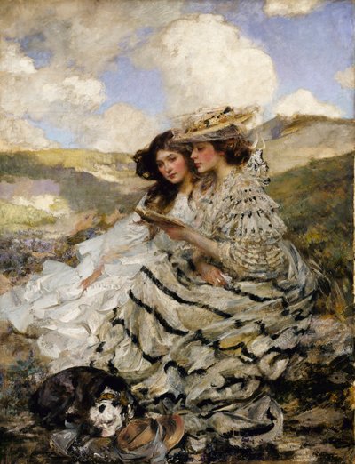 A dűnéken (Lady Shannon és Kitty) alkotó: James Jebusa Shannon