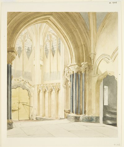 St Mary Redcliffe északi tornáca északra néz alkotó: James Johnson
