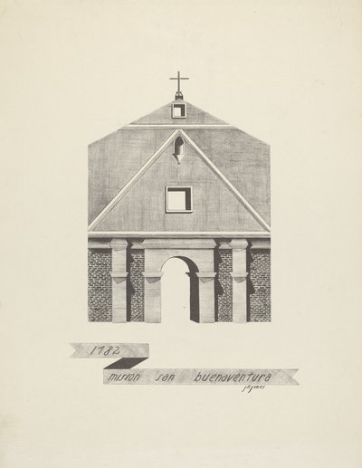 San Buenaventura misszió alkotó: James Jones
