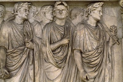 Ara Pacis Augustae, egy szabadon álló oltár csoportja özvegyek, magisztrátusok,, papok... alkotó: James L Stanfield