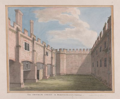Herstmonceux-kastély, East Sussex: A csirkeudvar alkotó: James Lambert  of Lewes