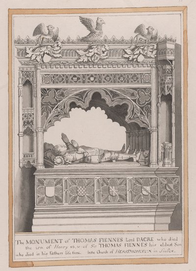 Thomas Fiennes emlékműve alkotó: James Lambert  of Lewes