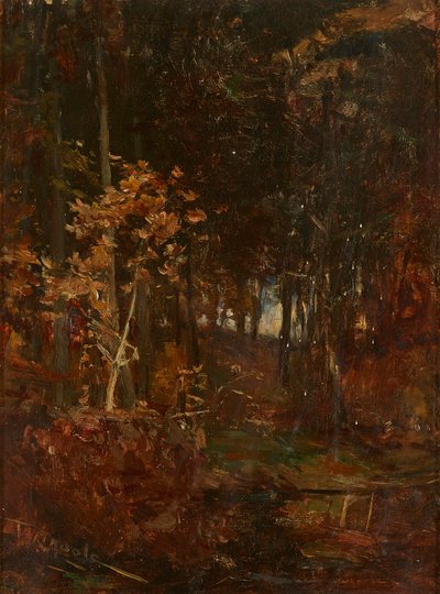 Erdős ösvény (olaj a fedélzeten) alkotó: James Lawton Wingate
