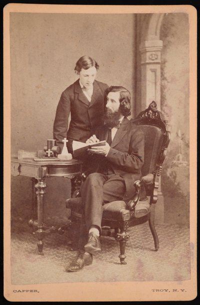 Samuel Edward Warren portréja 1831-1909 diákjával, 1877 előtt. alkotó: James M Capper