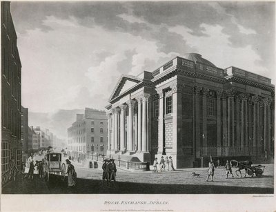 A Royal Exchange (ma City Hall), Cork Hill, Dublin alkotó: James Malton