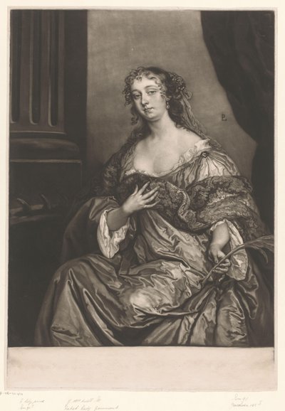 Elizabeth Hamilton portréja Szent Katalinként alkotó: James McArdell
