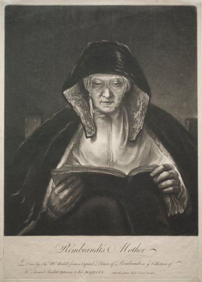 Rembrandts anyja. alkotó: James McArdell