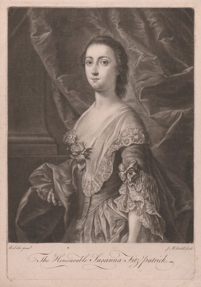 A tisztelt Susanna Fitzpatrick alkotó: James McArdell