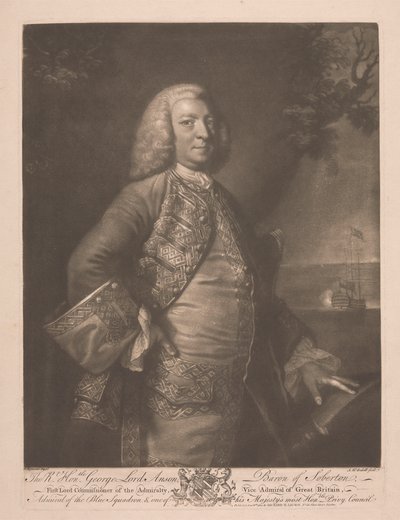 A helyes, tisztelt George Lord Anson alkotó: James McArdell
