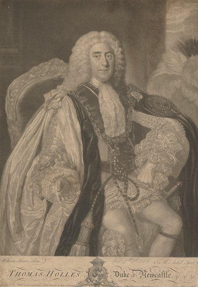 Thomas Pelham-Holles, Newcastle upon Tyne 1. hercege és Newcastle 1. hercege Lyme alatt alkotó: James McArdell