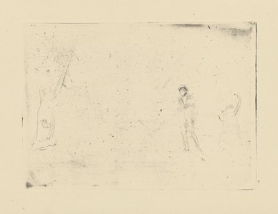 [76] Lenyomatok Whistler törölt lemezeiről – [Két ábra]. alkotó: James Abbott McNeill Whistler