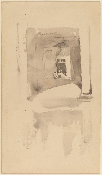 Egy ajtó Ajaccióban alkotó: James Abbott McNeill Whistler