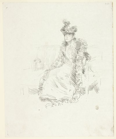 Ülő hölgy alkotó: James Abbott McNeill Whistler