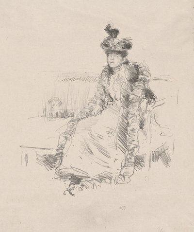Ülő hölgy alkotó: James Abbott McNeill Whistler