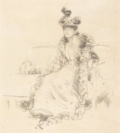 Ülő hölgy alkotó: James McNeill Whistler