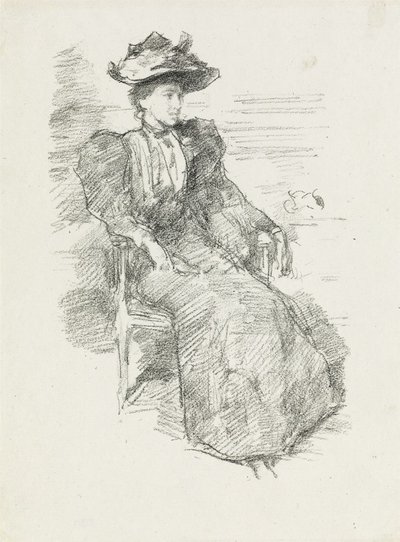 Portré: Mildred Howells alkotó: James Abbott McNeill Whistler
