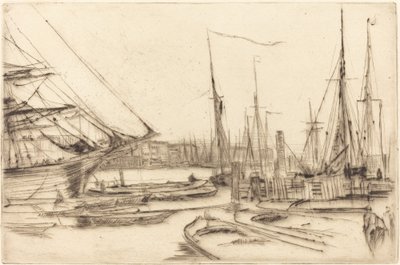 Vázlat a Billingsgate-től alkotó: James Abbott McNeill Whistler