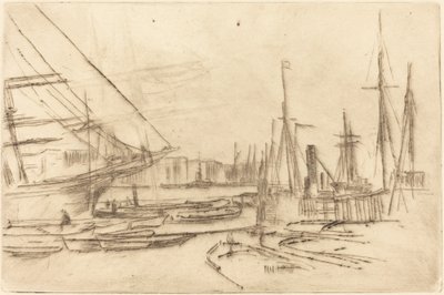 Vázlat a Billingsgate-től alkotó: James Abbott McNeill Whistler