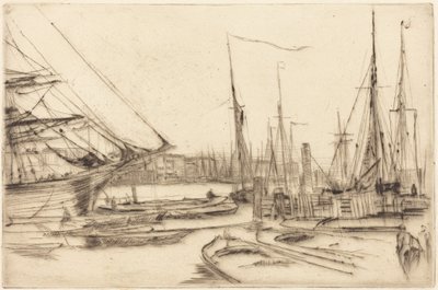 Vázlat Billingsgate-ből alkotó: James McNeill Whistler