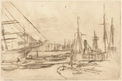 Vázlat Billingsgate-ből alkotó: James McNeill Whistler