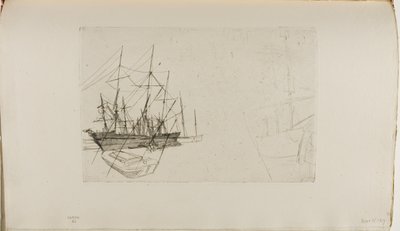 Szállítási vázlat alkotó: James Abbott McNeill Whistler