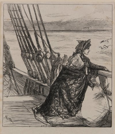 Illusztráció: <em>Az őrnagy lánya</em> alkotó: James Abbott McNeill Whistler