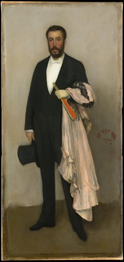 Kompozíció testszínben és feketében: Theodore Duret portréja alkotó: James McNeill Whistler