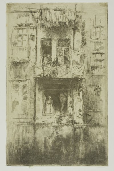 Erkély, Amszterdam alkotó: James Abbott McNeill Whistler