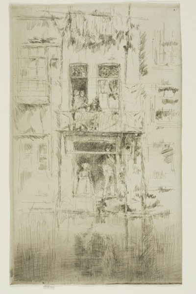 Erkély, Amszterdam alkotó: James Abbott McNeill Whistler