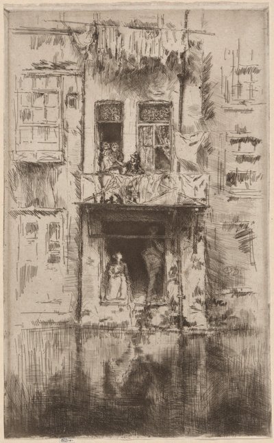 Erkély, Amszterdam alkotó: James Abbott McNeill Whistler