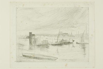 Battersea Dawn (Cadogan móló) alkotó: James Abbott McNeill Whistler